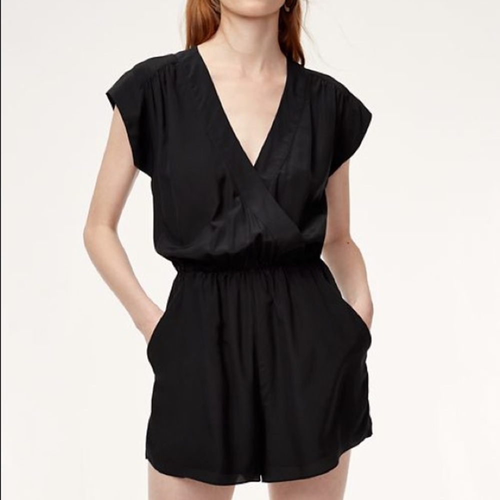 Aritzia Barton black Corbett romper